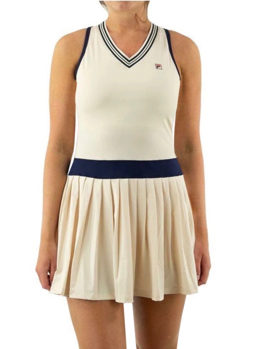 Fila Heritage Tennis Pickleball dress with Pleated Skirt Size Small EUC